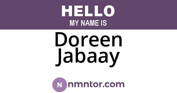 Doreen Jabaay