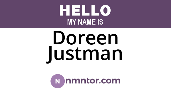 Doreen Justman
