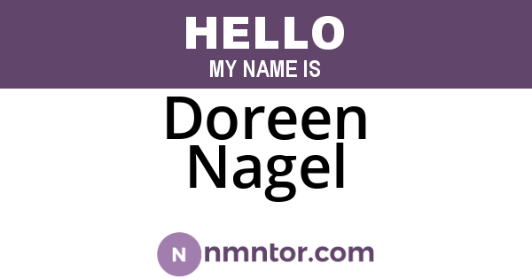 Doreen Nagel