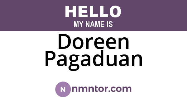 Doreen Pagaduan