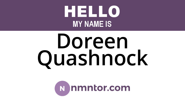Doreen Quashnock