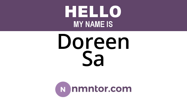 Doreen Sa