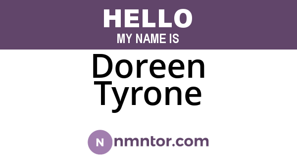 Doreen Tyrone