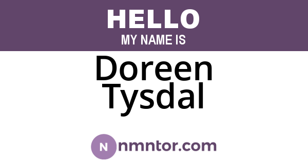 Doreen Tysdal