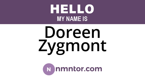 Doreen Zygmont