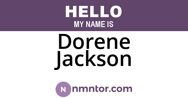 Dorene Jackson