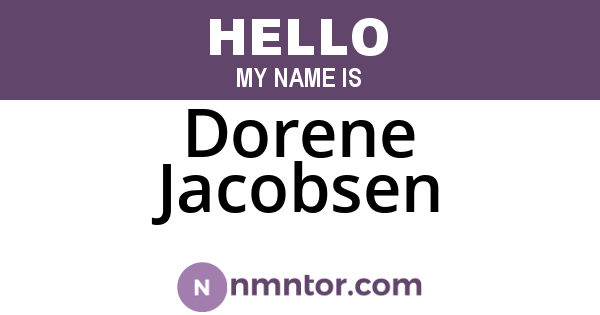 Dorene Jacobsen
