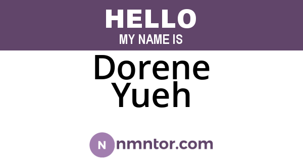 Dorene Yueh