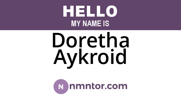 Doretha Aykroid