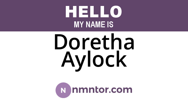 Doretha Aylock