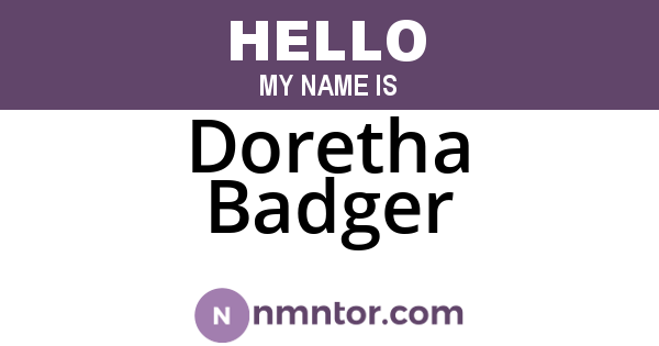 Doretha Badger