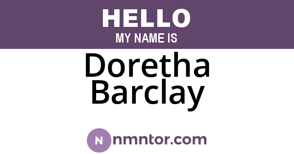 Doretha Barclay