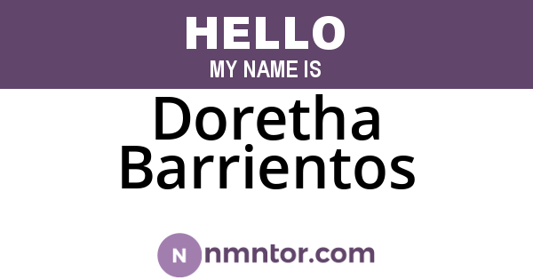 Doretha Barrientos