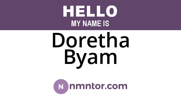 Doretha Byam