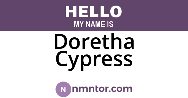 Doretha Cypress