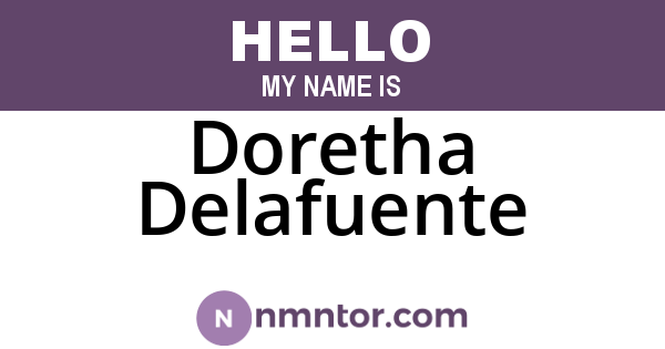 Doretha Delafuente