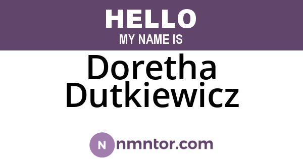 Doretha Dutkiewicz