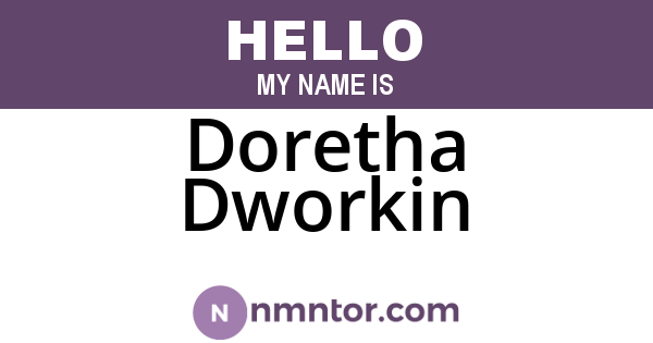 Doretha Dworkin