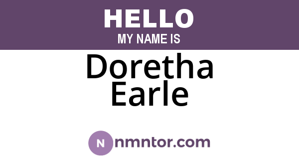 Doretha Earle