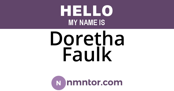 Doretha Faulk
