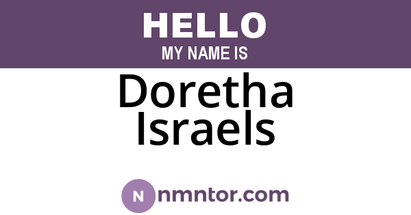 Doretha Israels