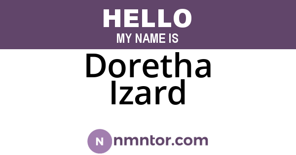 Doretha Izard