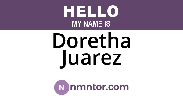 Doretha Juarez