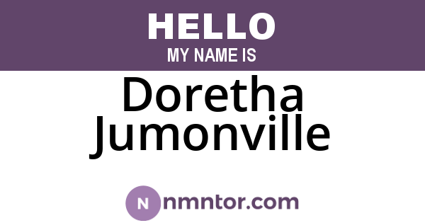 Doretha Jumonville
