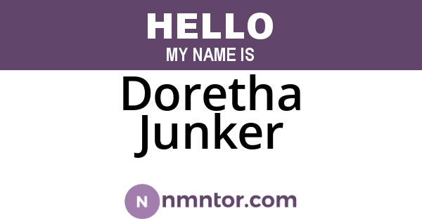 Doretha Junker