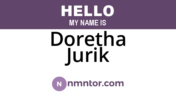 Doretha Jurik
