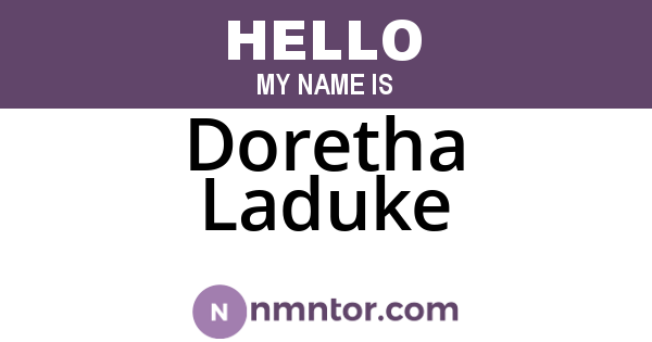 Doretha Laduke
