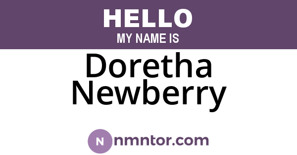 Doretha Newberry