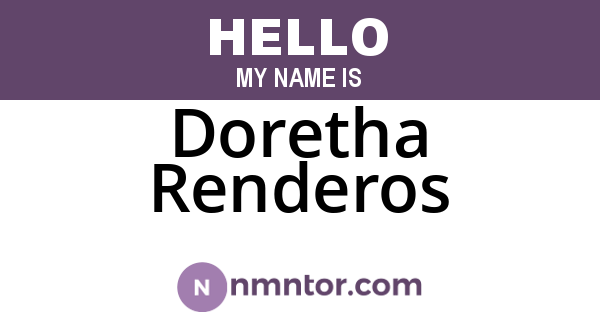 Doretha Renderos