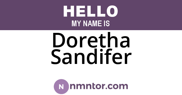 Doretha Sandifer
