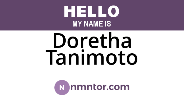 Doretha Tanimoto