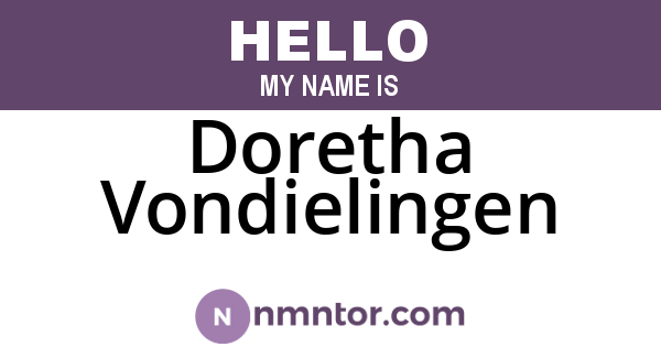 Doretha Vondielingen