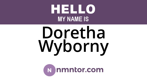 Doretha Wyborny