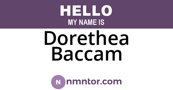 Dorethea Baccam
