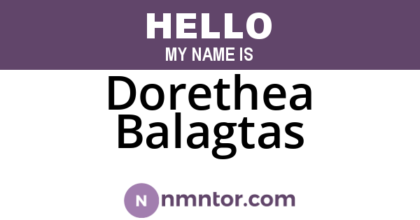 Dorethea Balagtas