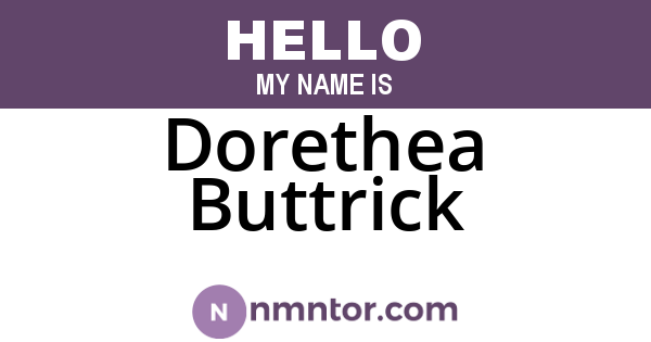Dorethea Buttrick