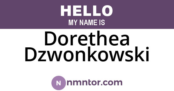 Dorethea Dzwonkowski