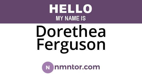 Dorethea Ferguson