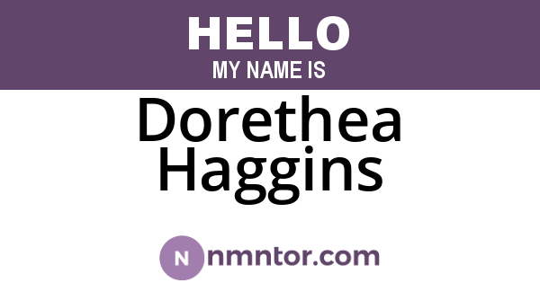Dorethea Haggins