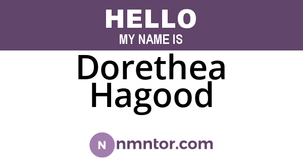 Dorethea Hagood