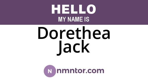 Dorethea Jack