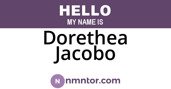 Dorethea Jacobo