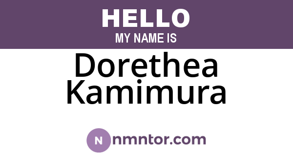 Dorethea Kamimura