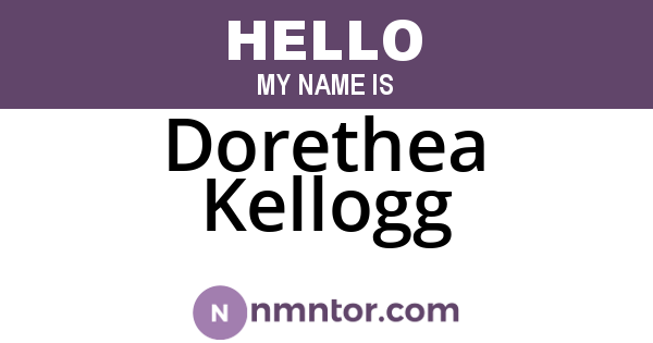 Dorethea Kellogg