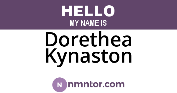 Dorethea Kynaston