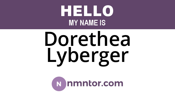 Dorethea Lyberger